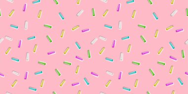 Çizim. Renkli serpiştirilmiş pembe krem. Kusursuz desen.