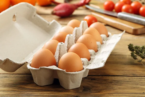 Syrová kuřecí vejce — Stock fotografie