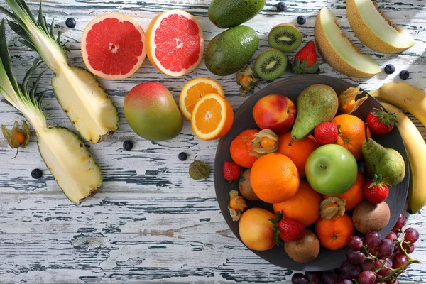 Vruchtensap Smoothies Kleur Volle Achtergrond — Stockfoto