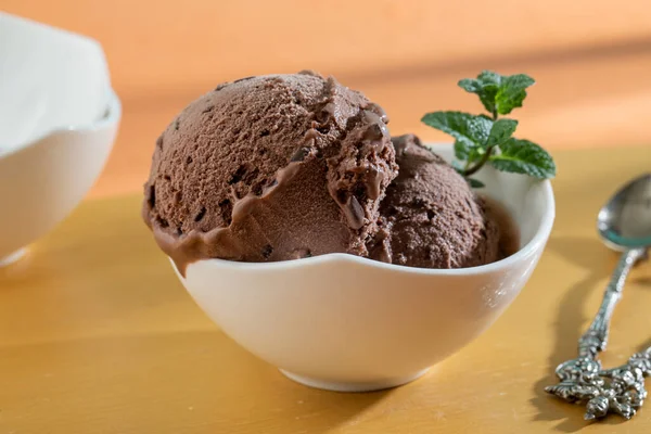 Gelato Con Vari Sapori Frutta Cioccolato Vaniglia — Foto Stock