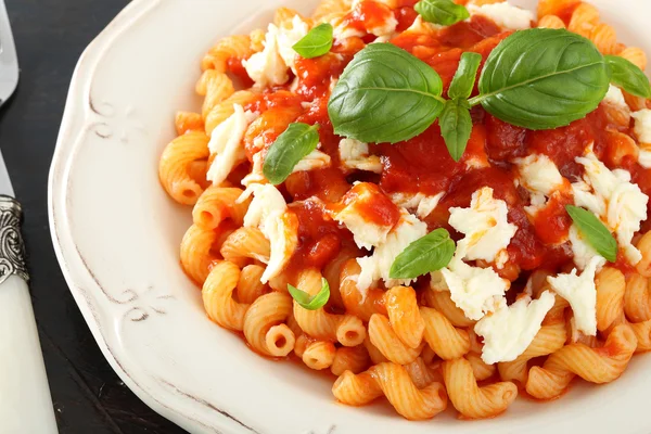 Italian pasta with tomato sauce — Stock Photo, Image