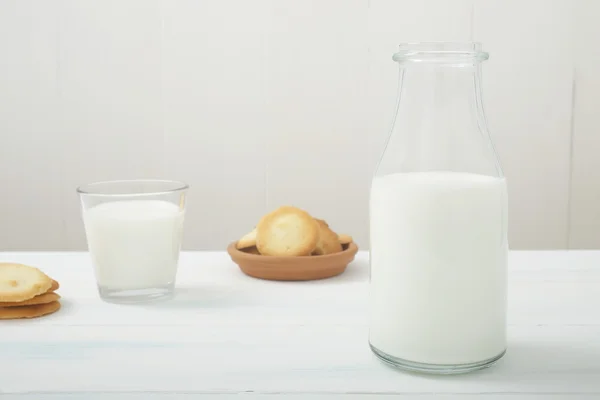 Dairy product milk  white background — Stock Photo, Image