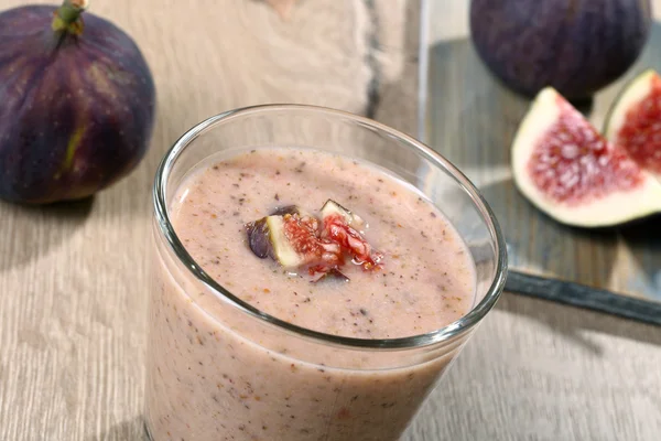 Fieg smoothie με φρέσκο fiegs — Φωτογραφία Αρχείου