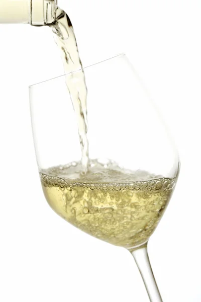 Bicchiere di vino sfondo bianco — Foto Stock