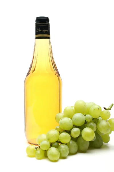 Botella de vinagre fondo blanco — Foto de Stock