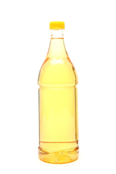 Bottle of vinegar white background — Stock Photo, Image