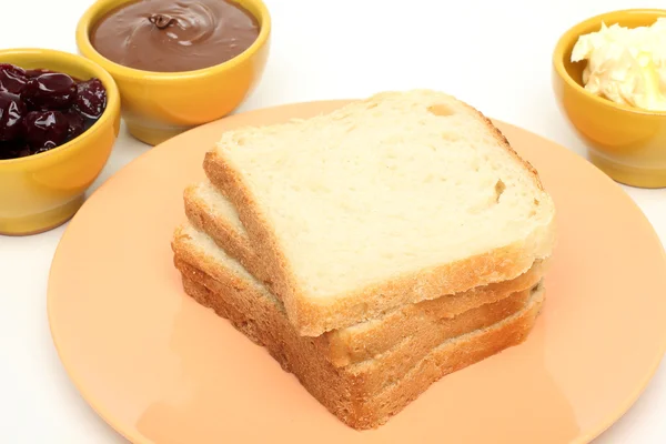 Bread toasts close up — Stock Photo, Image