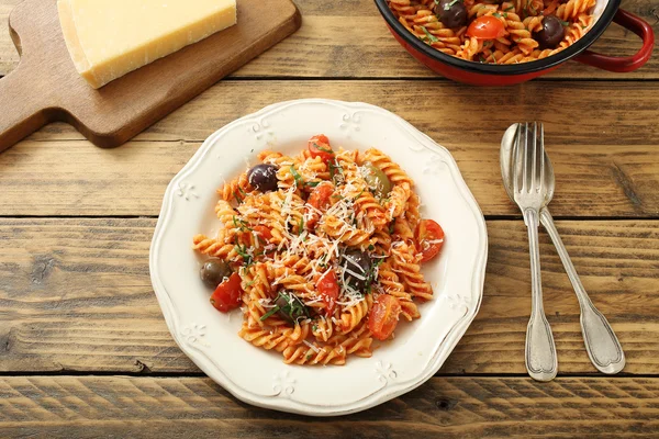 Olasz tészta zöldségekkel — Stock Fotó