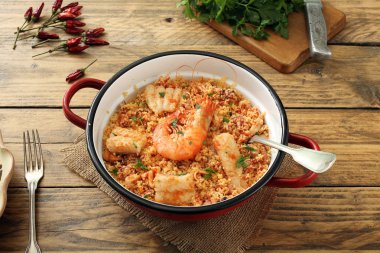 Üstten Görünüm geleneksel etnik taze