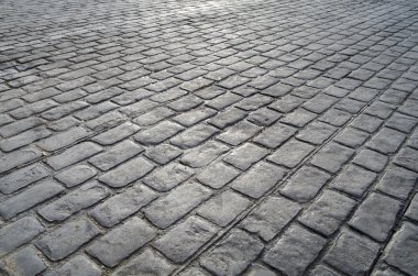  Granit taşlarla döşenmiş eski bir yol