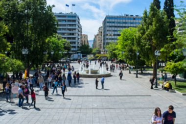  Atina'da Syntagma Meydanı