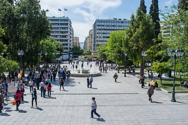Plaza Syntagma en Atenas — Foto de Stock