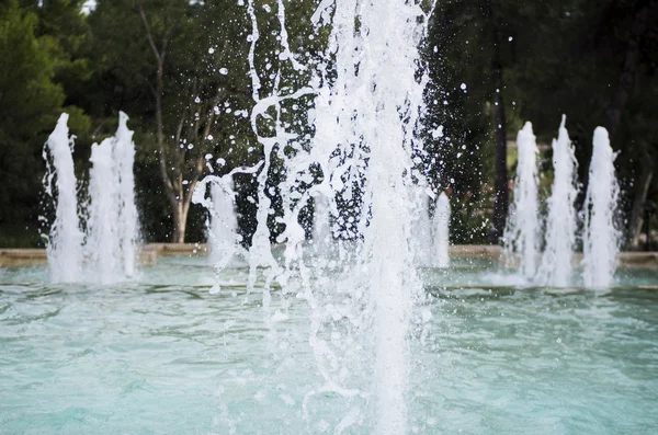 Vodní fontána zblízka — Stock fotografie