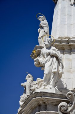 Statues of the saints of the column of the Trinity, Budapest. 2