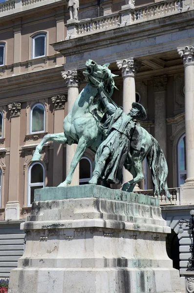 Statue of horseherd, Budapest. 2 — Stock Fotó