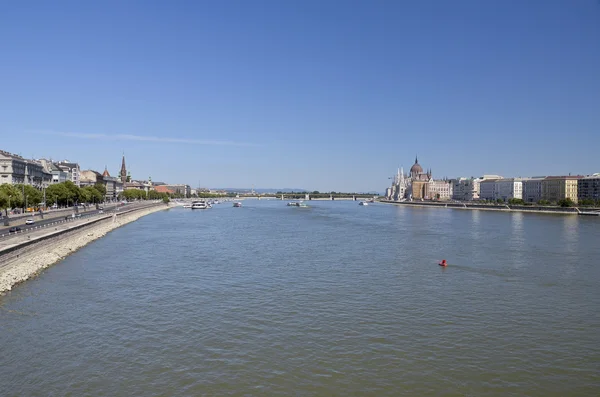 View over the Danube, Budapest. — Stock Photo, Image