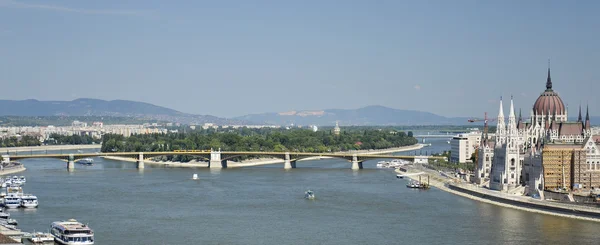 Panoramablick auf Budapest. 4 lizenzfreie Stockbilder