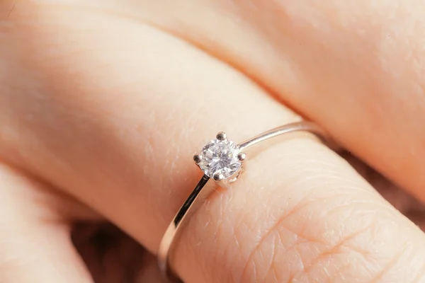 다이아몬드 반지 — 스톡 사진