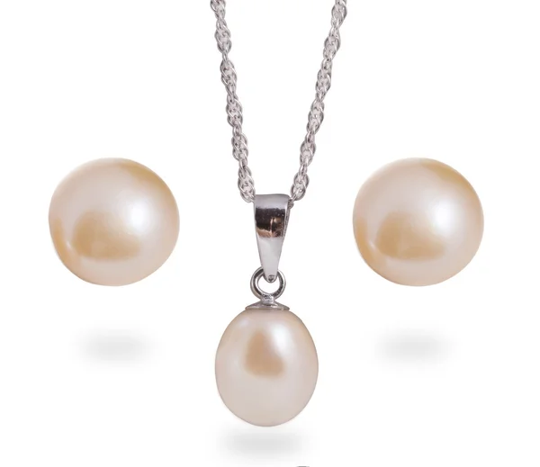 Set gioielli perla — Foto Stock