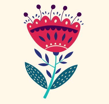 Dekoratif çiçek şekil