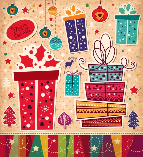 Carte de Noël — Image vectorielle