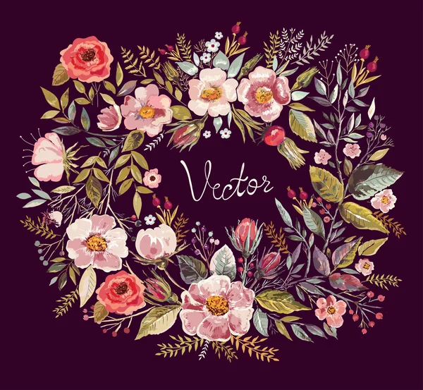 Çelenk alan çiçekli