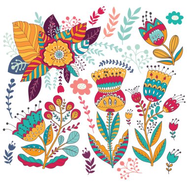 Çiçekli tebrik kartı..