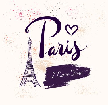 Paris-Eyfel Kulesi ile.