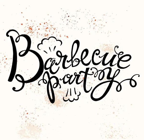 Logo fiesta barbacoa — Archivo Imágenes Vectoriales