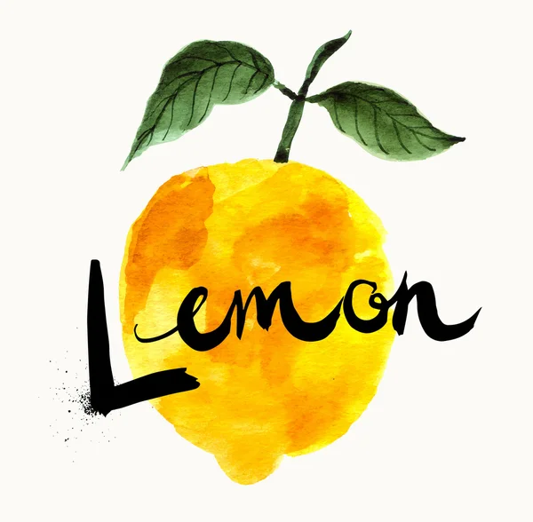 Handritad citron — Stock vektor