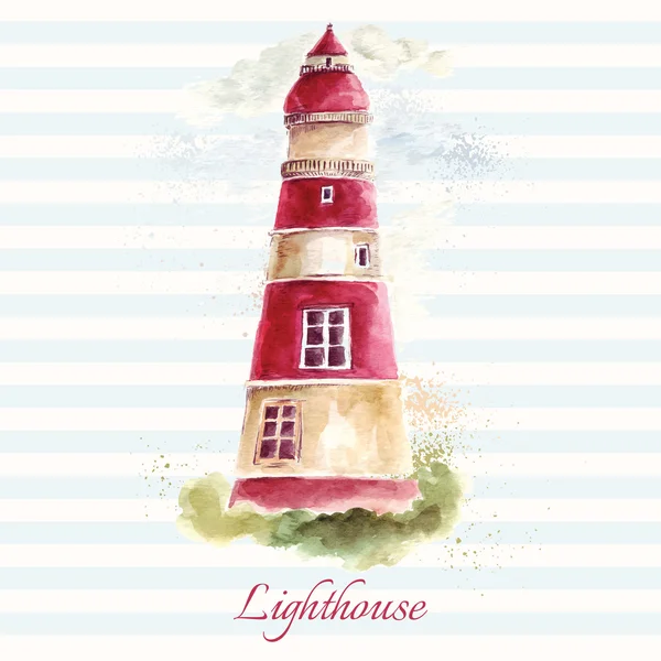 Hand drawn adorable  lighthouse