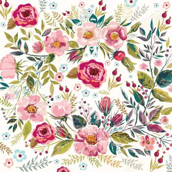 Vintage floralen Hintergrund — Stockvektor