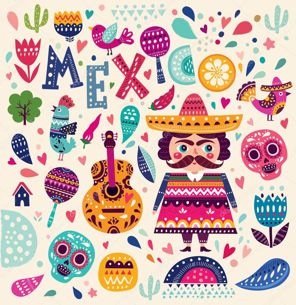 illustration about Mexico