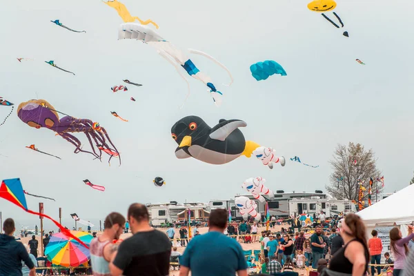 グランド ヘヴン ミシガンの凧祭り — ストック写真