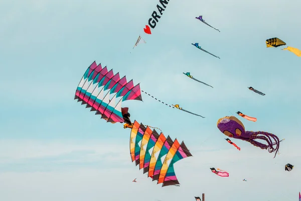 Stacked Kites Flying Kite Festival — Stock Photo, Image