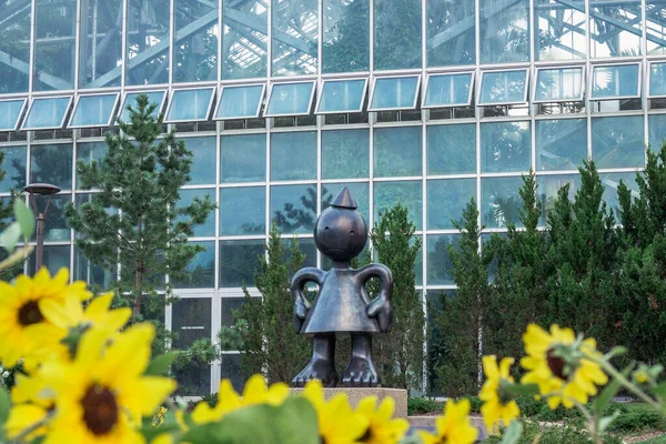 Statue Maman Folle Pendant Été Dans Les Jardins Frederik Meijer — Photo