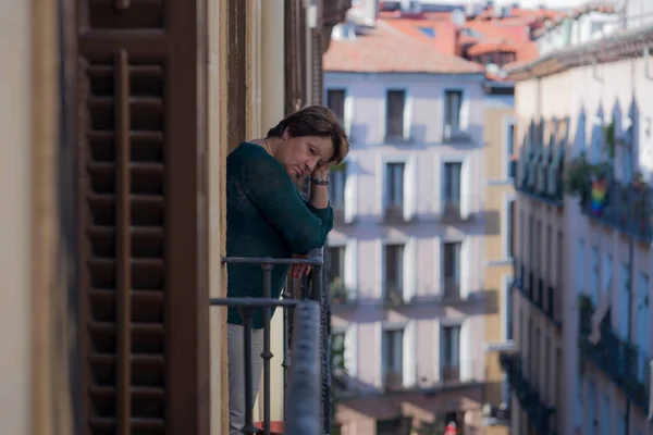 Dramático Estilo Vida Retrato Mujer Madura Sus Años Deprimido Triste — Foto de Stock