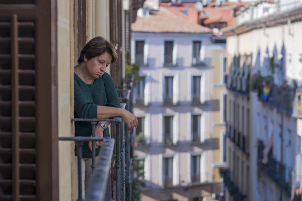 Dramático Estilo Vida Retrato Mujer Madura Sus Años Deprimido Triste — Foto de Stock