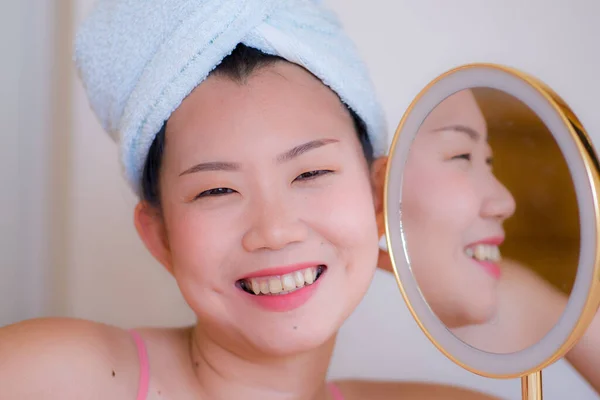 Mulher Asiática Maquiagem Retrato Estilo Vida Jovem Menina Japonesa Bonita — Fotografia de Stock