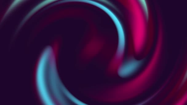 Ethereal Render Background Twirling Organic Waves Blue Magenta Gradient Shades — Stock Video