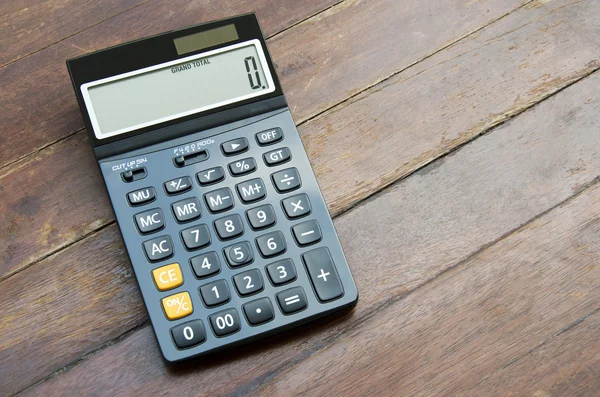 Press the button on the calculator — Stock Photo, Image