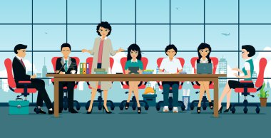 Patron ve çalışan ile Toplantı