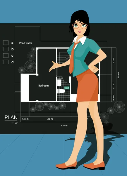 建筑师 — 图库矢量图片