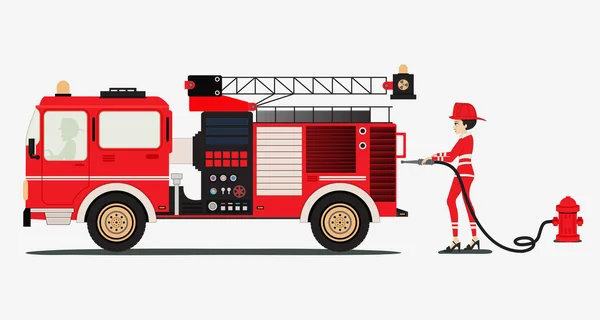 Camión de bomberos — Archivo Imágenes Vectoriales