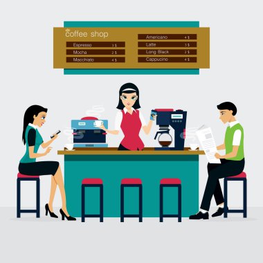 Kadın ve erkek kahve içiyorsun