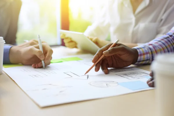 Bilden av business människor händer — Stockfoto