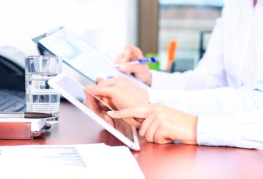 consulente aziendale, analizzando i dati finanziari