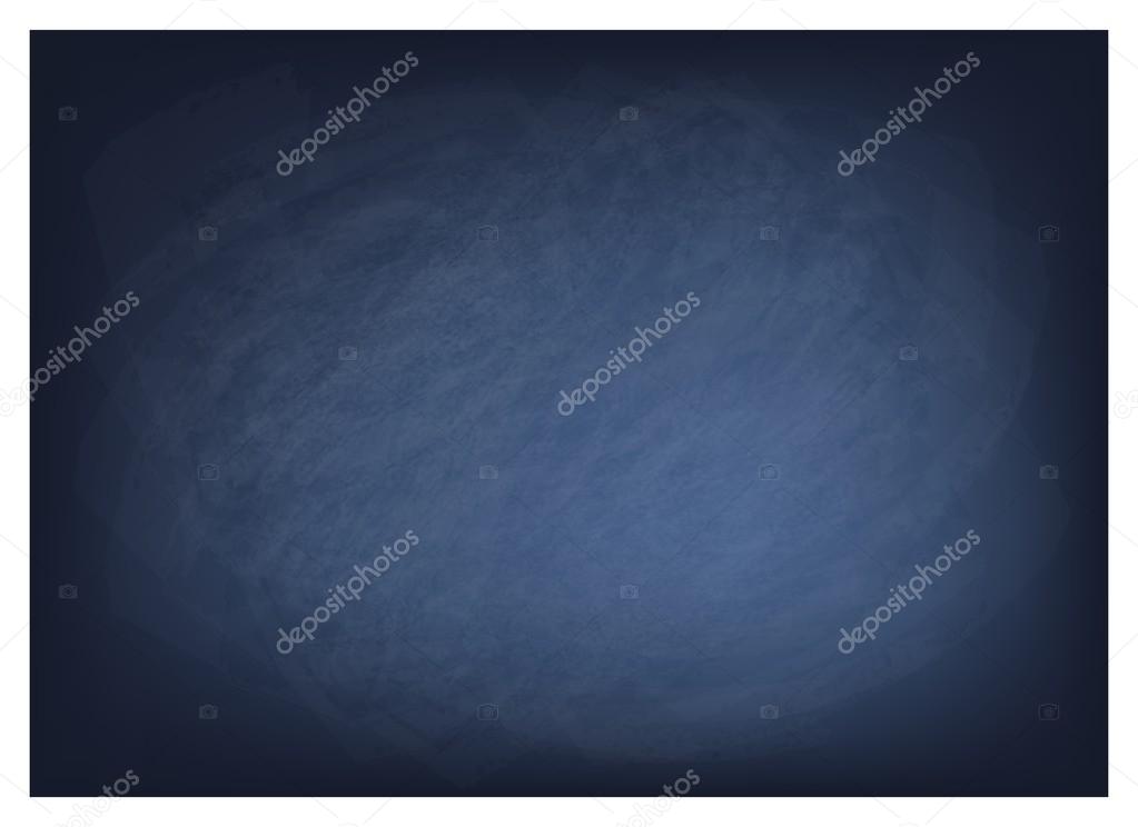 Horizontal Texture of The Blue Blackboard Background