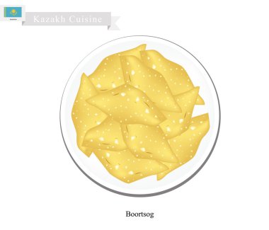 Pişi veya kazak derin kızarmış kurabiyeleri