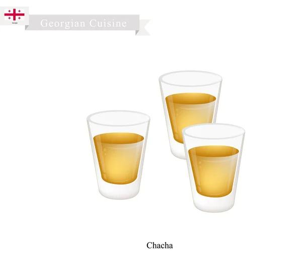 Chacha or Grape Vodka, Popular Dink in Georgia — Stock Vector